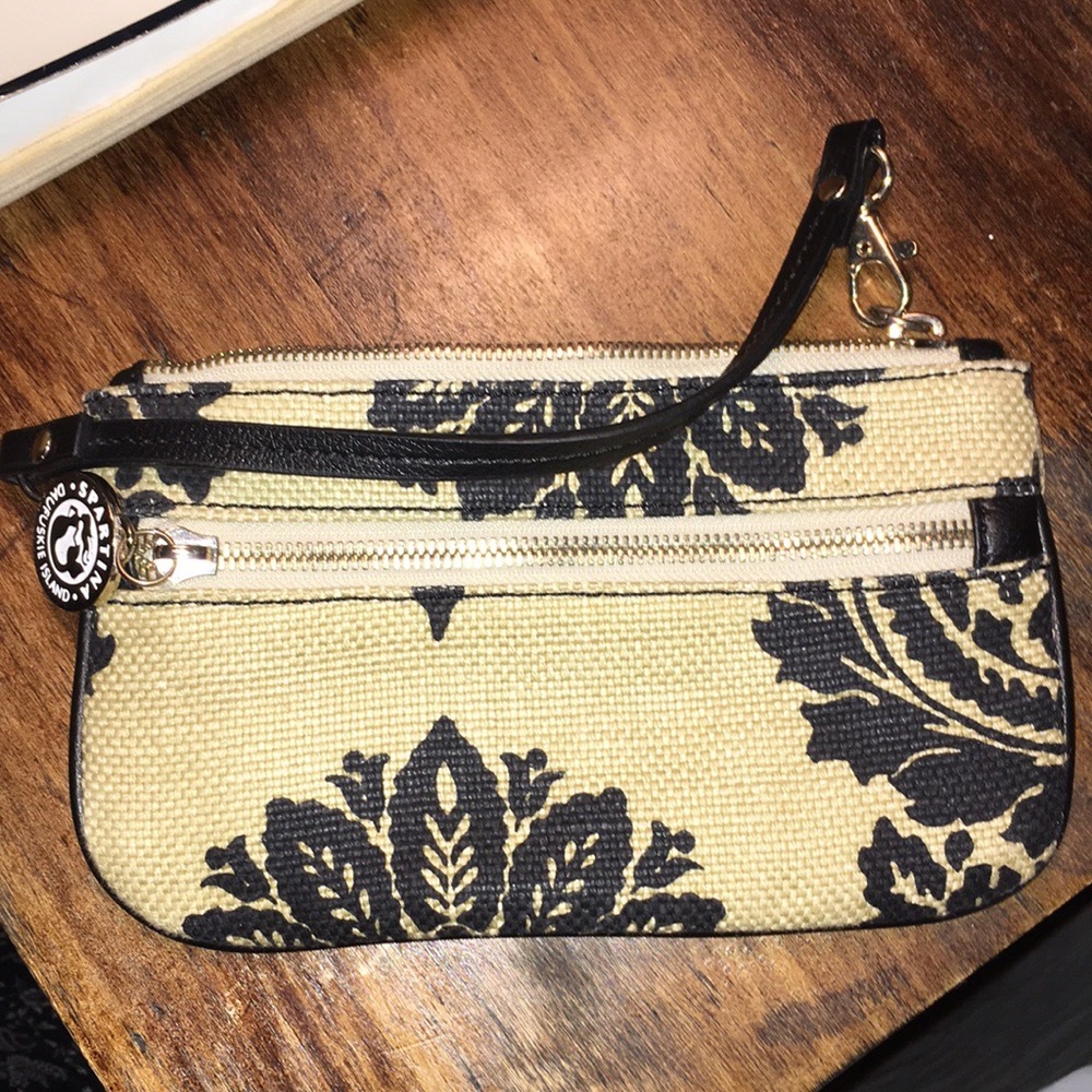 Spartina Clutch 5”x8” Black & Khaki
